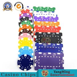 Pôquer plástico Chips Smooth Surface Shrinkage Wrapped do casino da etiqueta do ABS do alto densidade