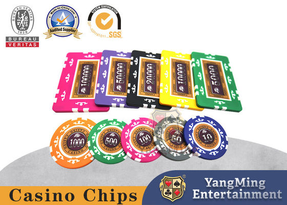ABS Core de Ferro Clay Texas Hold'em Chip Set para oito coroas
