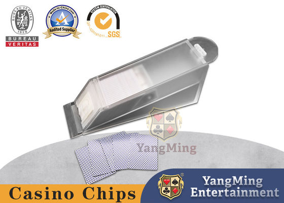 Sapata acrílica geada 8 plataformas do negociante do cartão da tabela do pôquer translúcida